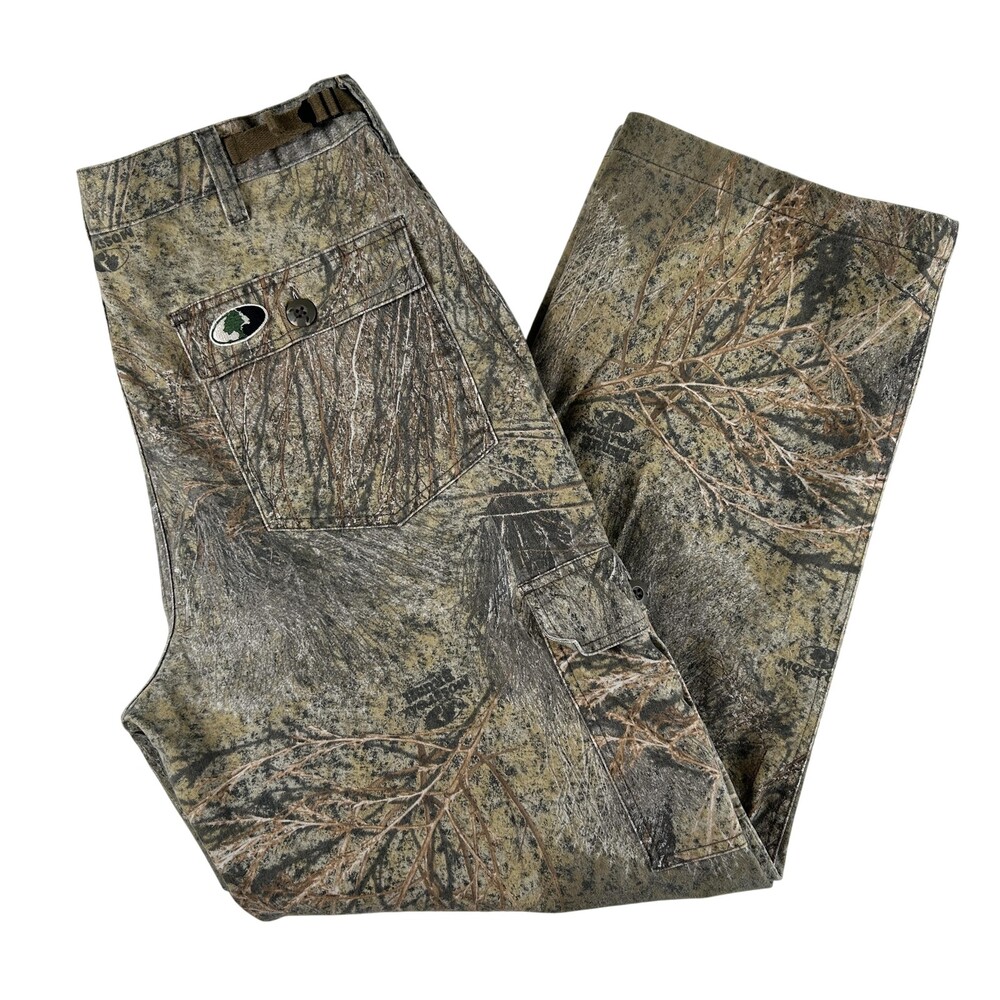 Mossy Oak Pants Mens Medium Brown Explorer Camo Cargo Hunting Midweight Outdoor
